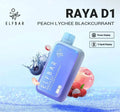 ELF BAR RAYA D1 – Peach Lychee Blackcurrant - Vape Shop Ahmedabad Vapeshopahmedabad