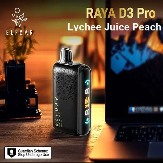 Elf Bar Raya D3 Pro 30K – Lychee Juicy Peach - Vape Shop Ahmedabad Vapeshopahmedabad