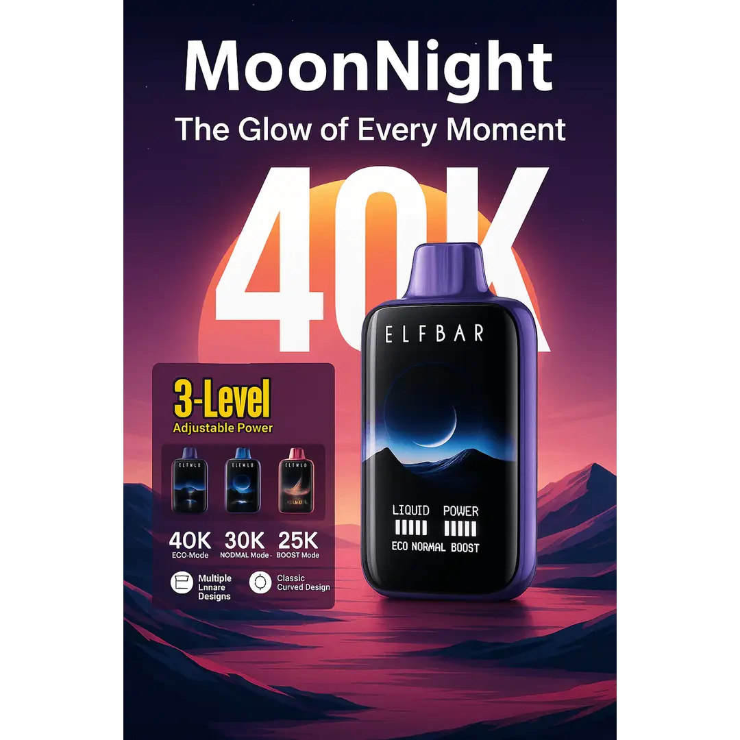 Elfbar Moon Night 40k – Mango Peach Watermelon - Vape Shop Ahmedabad Vapeshopahmedabad