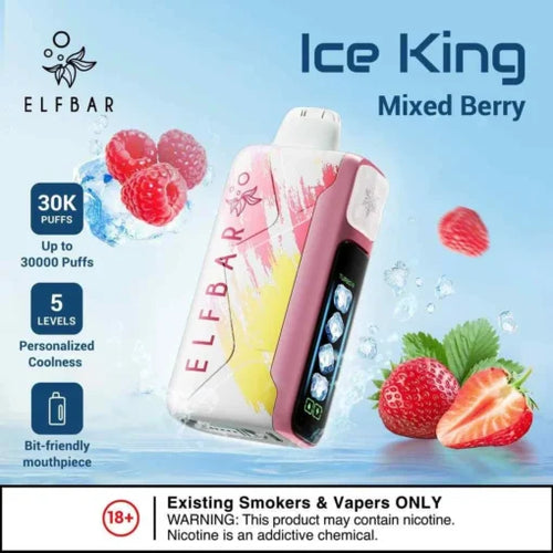 Elf Bar Ice King – Mixed Berries – 30K - Vape Shop Ahmedabad Vapeshopahmedabad