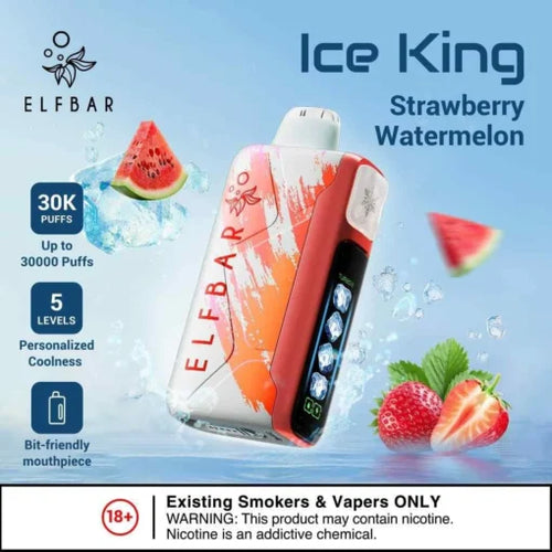 Elf Bar Ice King – Strawberry Watermelon – 30K - Vape Shop Ahmedabad Vapeshopahmedabad
