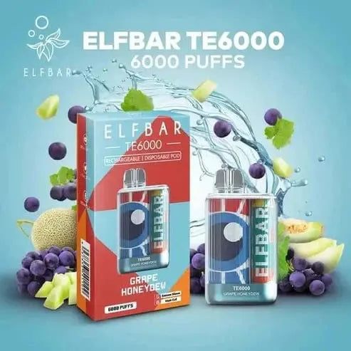 ELF BAR TE6000 – Grape Honeydew (6000 Puffs) | Vape Shop Ahmedabad Vape Shop ahmedabad
