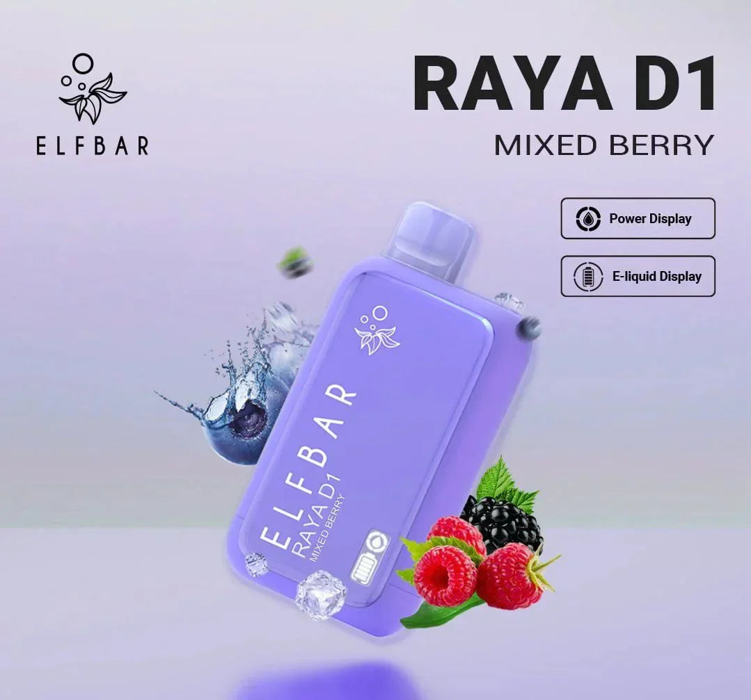 ELF BAR RAYA D1 – Mixed Berry - Vape Shop Ahmedabad Vapeshopahmedabad