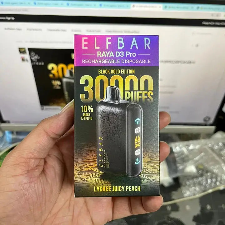 ELF BAR RAYA D3 PRO 30K PUFFS DISPOSABLE VAPE 10% More E-Liquid | Vape Shop Ahmedabad Vape Shop ahmedabad