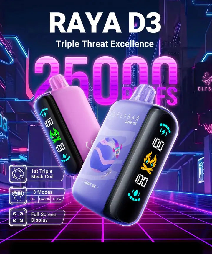 ELF BAR RAYA D3 - 25000 Puffs | Vape Shop Ahmedabad Vape Shop ahmedabad
